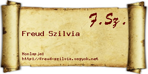Freud Szilvia névjegykártya